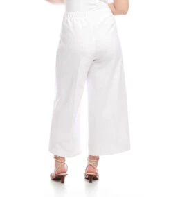Plus Size Cropped Wide-Leg Pants -Karen Kane Store L51101W WHT KK 2025 Summer 00 3