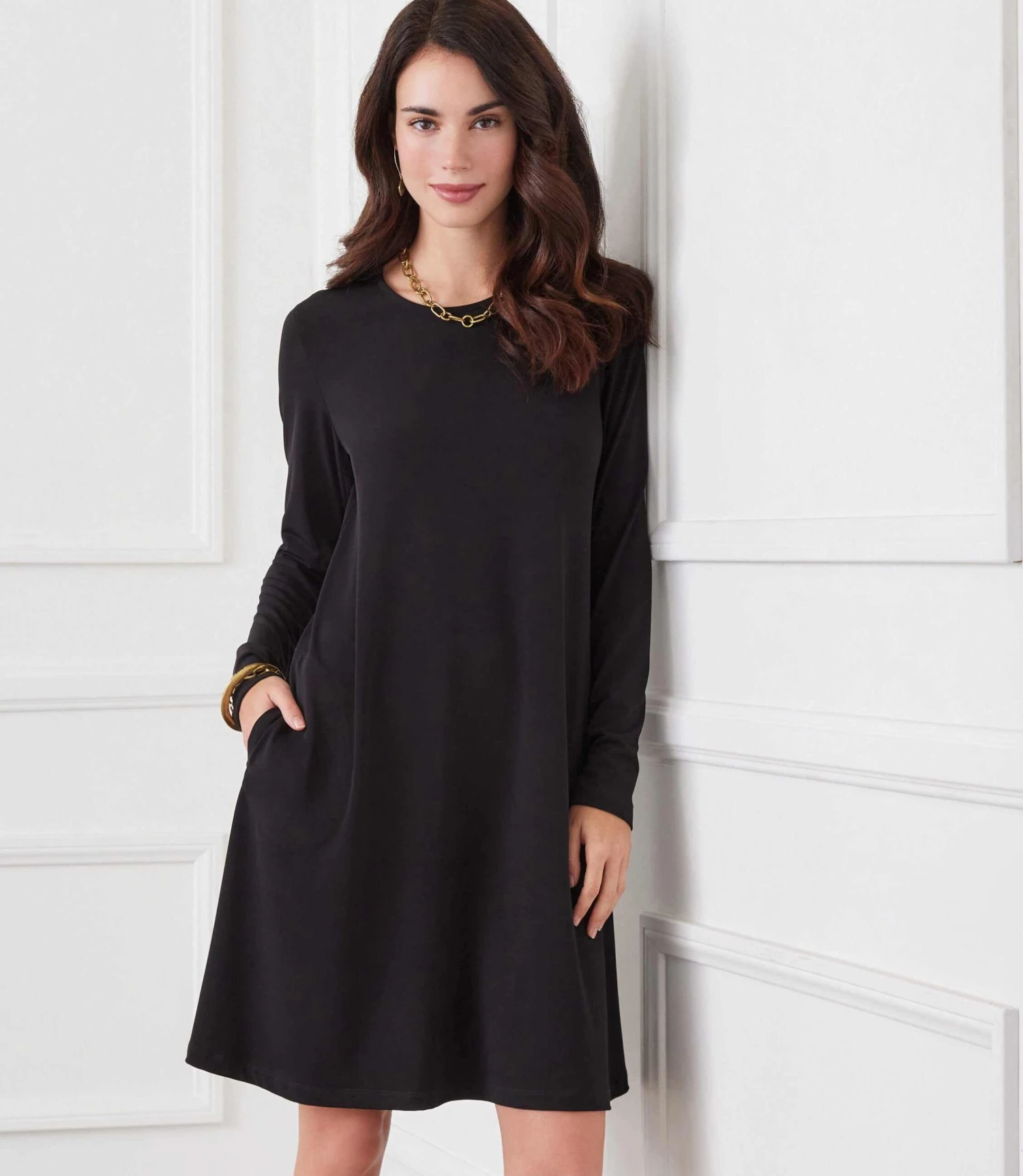 Long Sleeve Travel Jersey Dress 3 Long Sleeve Travel Jersey Dress