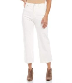 Brooklyn Cropped Jeans -Karen Kane Store L82141 off white 004 516d30cf 5e73 4f13 a4b3 063fb9d0300f