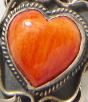 Spiny Oyster Heart And Turquoise Stone Necklace 5 Spiny Oyster Heart And Turquoise Stone Necklace - Image 3