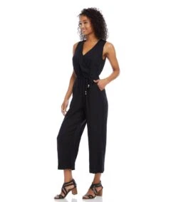 Cropped Jumpsuit 11 Cropped Jumpsuit -Karen Kane Store karenkane 2022 spring L52500 BLK 004 249dc9a4 6a5f 4bdd 9327 9c5deb0adad6