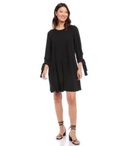 Lily Swing Dress -Karen Kane Store karenkane 2023 spring 1L60002 BLK 003