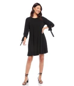 Lily Swing Dress -Karen Kane Store karenkane 2023 spring 1L60002 BLK 006