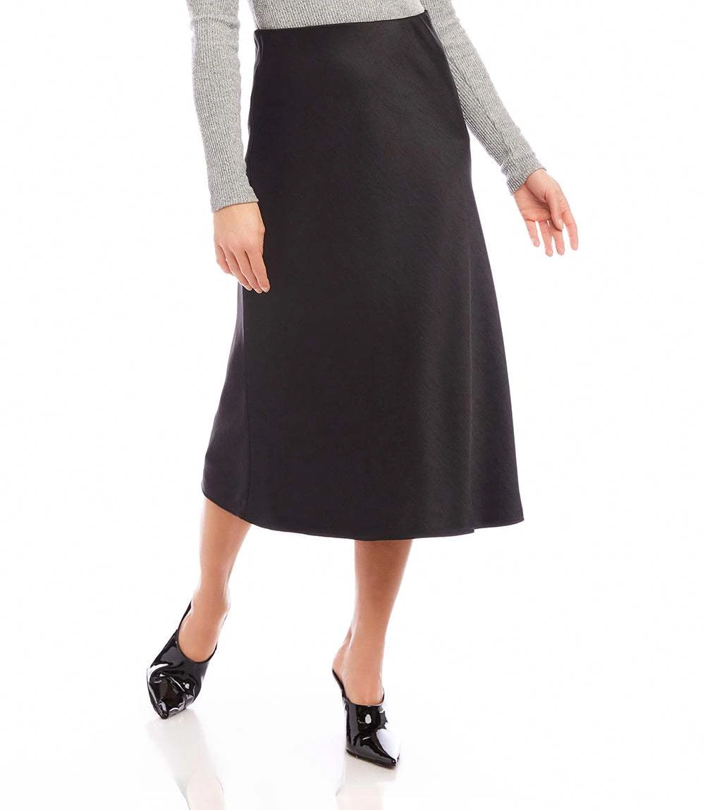 Satin Bias Cut Midi Skirt 4 Satin Bias Cut Midi Skirt - Image 2