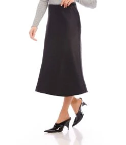 Satin Bias Cut Midi Skirt 9 Satin Bias Cut Midi Skirt -Karen Kane Store karenkane 2024 fall 3L11800 BLK 00 2