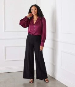 Luna Wide Leg Pants 12 Luna Wide Leg Pants -Karen Kane Store karenkane 2024 fall 3L11812 WIN 00 10d2bfcb 49e9 4839 a93a 8b6b9be8d0ca