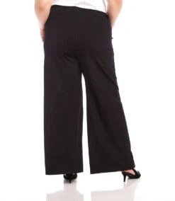 Plus Size Luna Wide Leg Pants -Karen Kane Store karenkane 2024 fall L08700W BLK 003