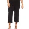 Plus Size Cropped Pintuck Pants 1 Plus Size Cropped Pintuck Pants -Karen Kane Store karenkane 2024 fall L09006W BLK 001