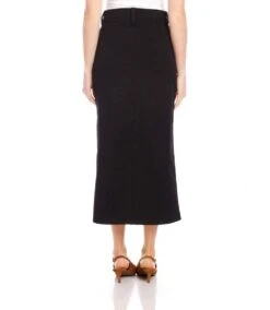 Chelsea Midi Skirt 11 Chelsea Midi Skirt -Karen Kane Store karenkane 2024 fall L09032 BLK 003