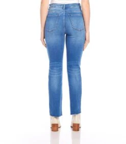 Raw Hem Straight Jeans 10 Raw Hem Straight Jeans -Karen Kane Store karenkane 2024 fall L48144 DEN 003