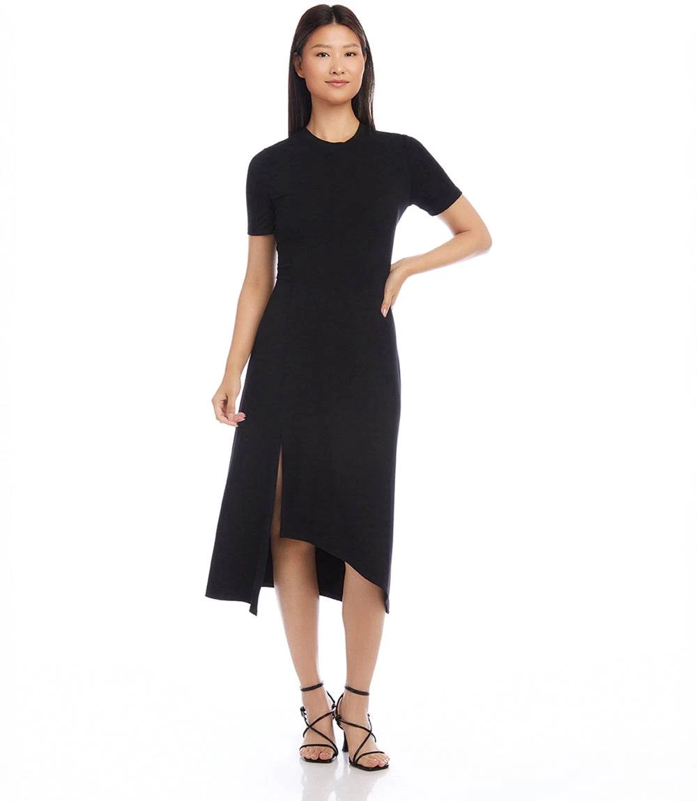 Petite Size Asymmetric Front-Slit Dress 4 Petite Size Asymmetric Front-Slit Dress - Image 2