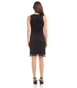 Sleeveless Lace Dress -Karen Kane Store karenkane 2024 spring L36538 BLK 004