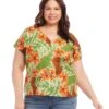 Plus Size Dolman Sleeve Top -Karen Kane Store karenkane 2024 summer 2L01702W PRT 001