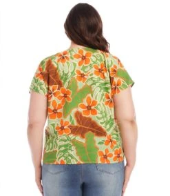 Plus Size Dolman Sleeve Top -Karen Kane Store karenkane 2024 summer 2L01702W PRT 003