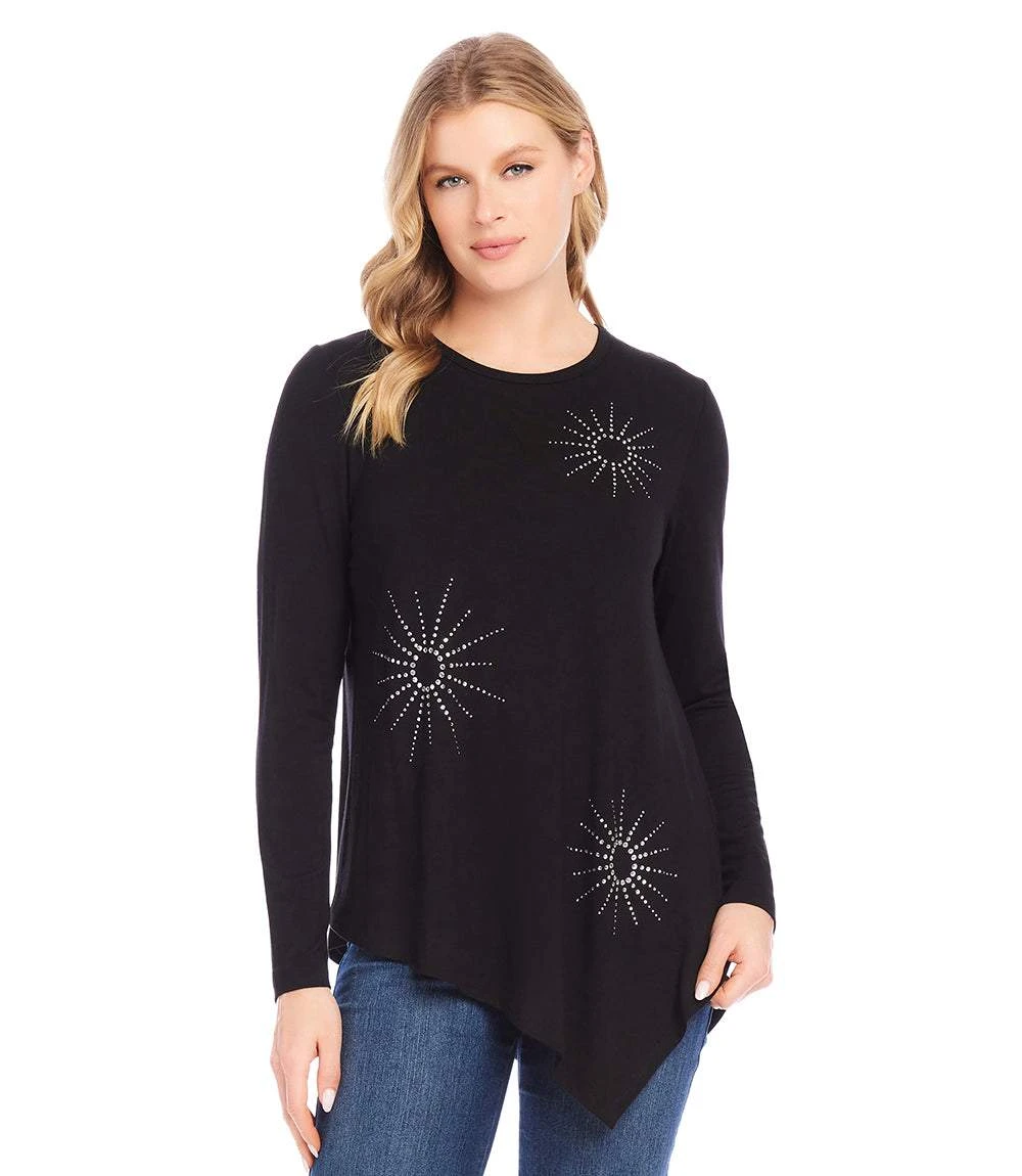 Petite Size Embellished Asymmetric Top 4 Petite Size Embellished Asymmetric Top - Image 2