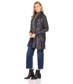Sequin Duster -Karen Kane Store karenkane 2024 winter 4L30503 SMO 00 2