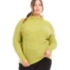 Plus Size Mock Neck Boucle Sweater -Karen Kane Store karenkane 2024 winter 4L89854W MOS 00 1