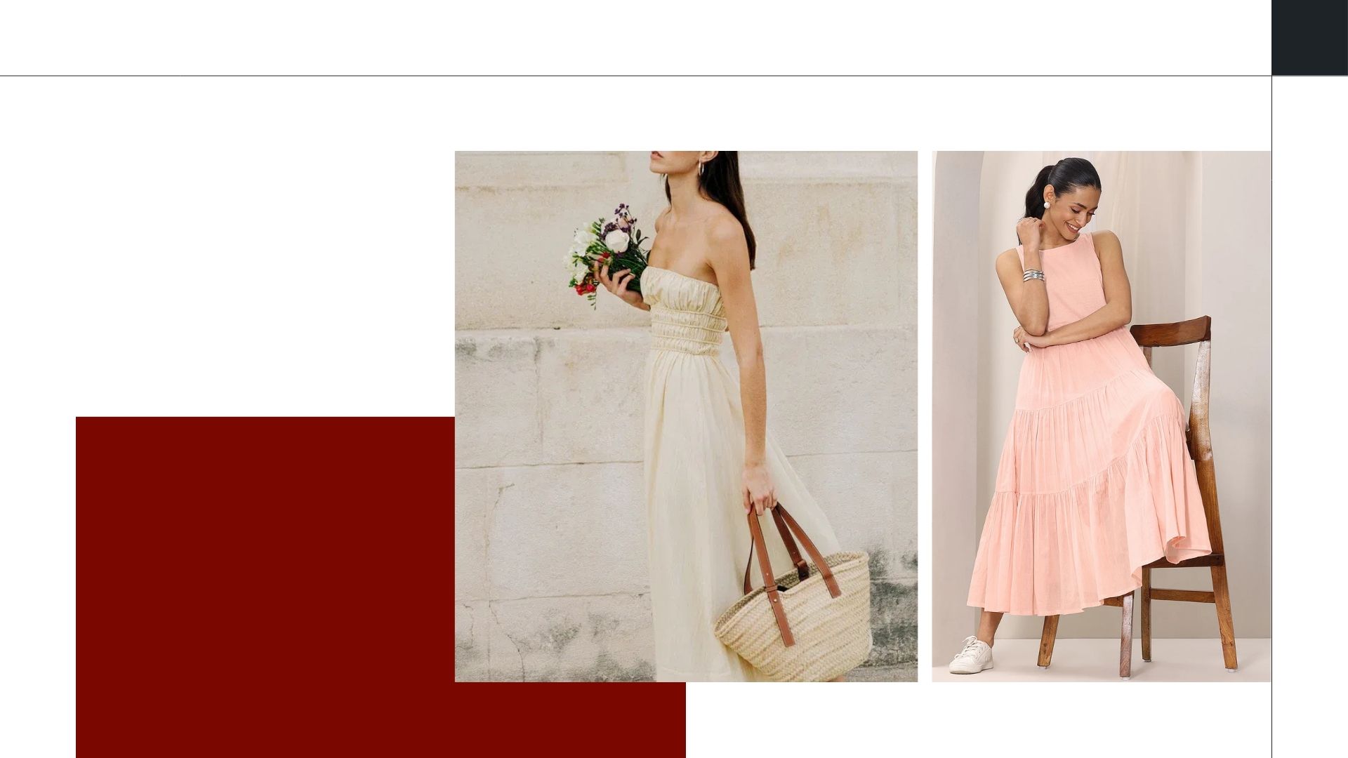 Karen Kane Store 2 Karen Kane Store -Karen Kane Store Burgundy and Black Minimalist Fashion Brand Guidelines Presentation 1